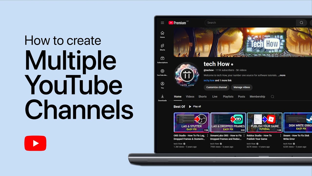 How to Create Multiple YouTube Channels With One Google Account - Complete Guide